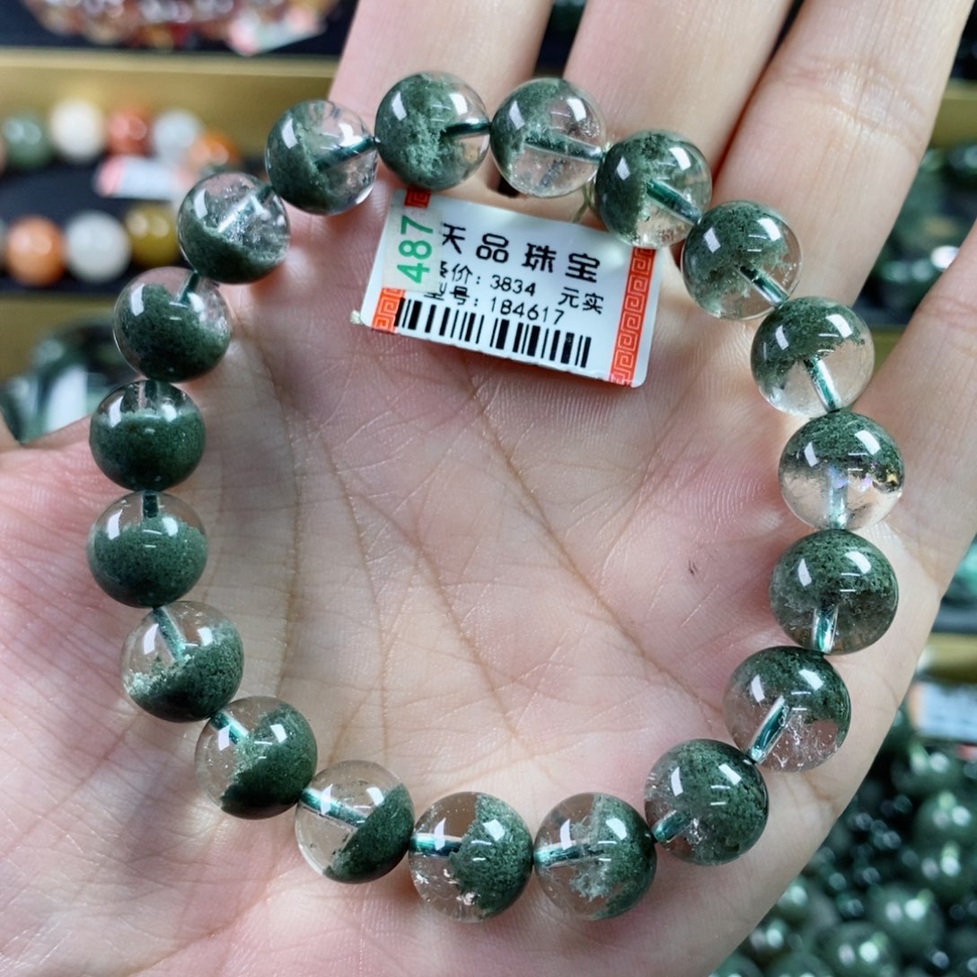水晶手串未镶嵌绿幽灵184617