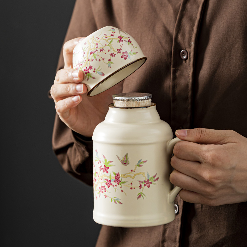 汝窑小暖壶功夫茶具大容量陶瓷新中式泡茶壶焖茶壶单壶保温瓶家用