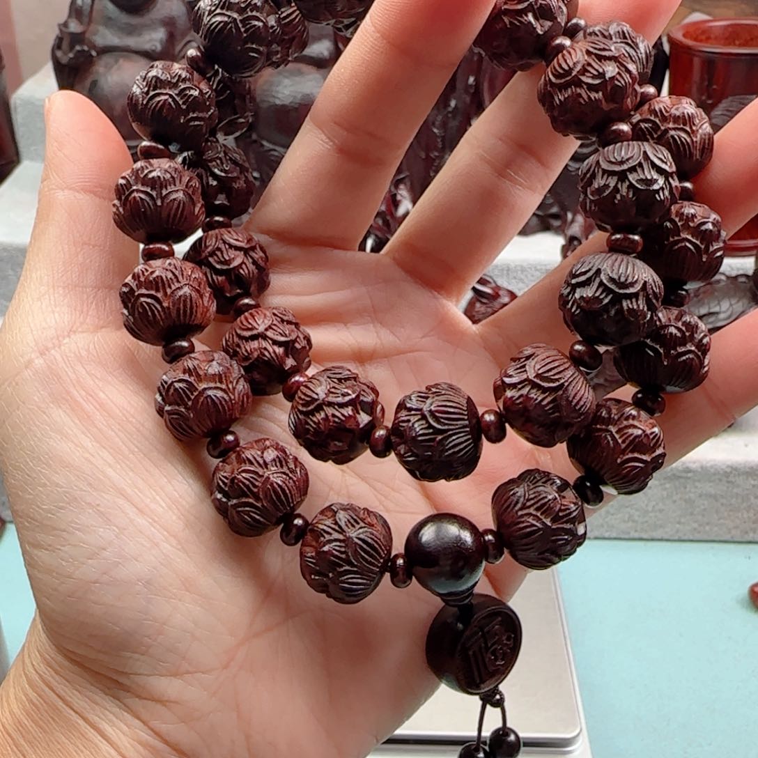 小叶紫檀手串/手链千****）