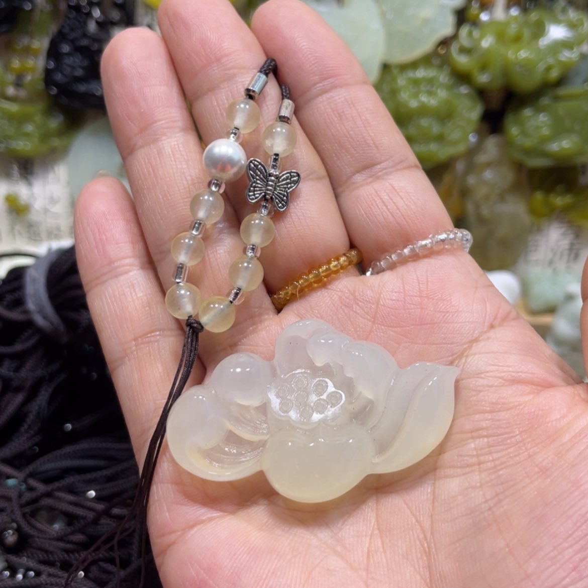 【闪购商品】岫玉颈饰未镶嵌89吊坠