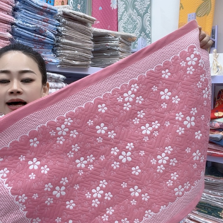 棉粉色雪花纯棉面料