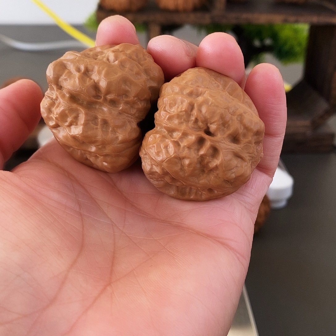 把件文玩核桃蛤蟆头骨直超棒微修