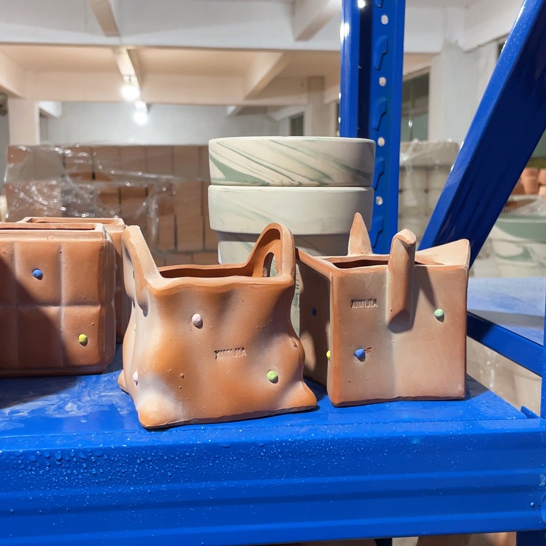 红陶两个千纸鹤袋子小号