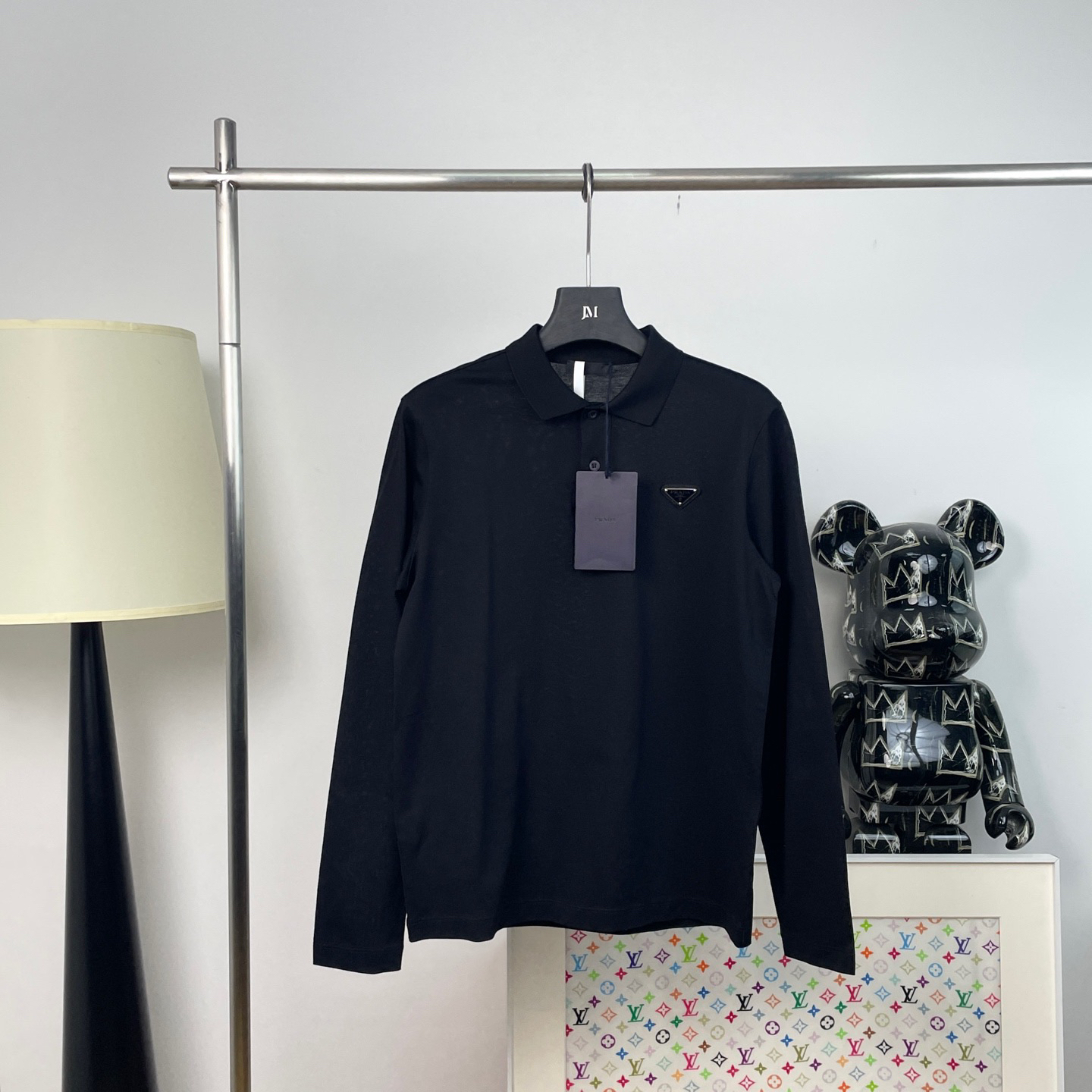 未使用 Prada/普拉达 6479/黑色三角标衫/M码/全新带吊/公价9000