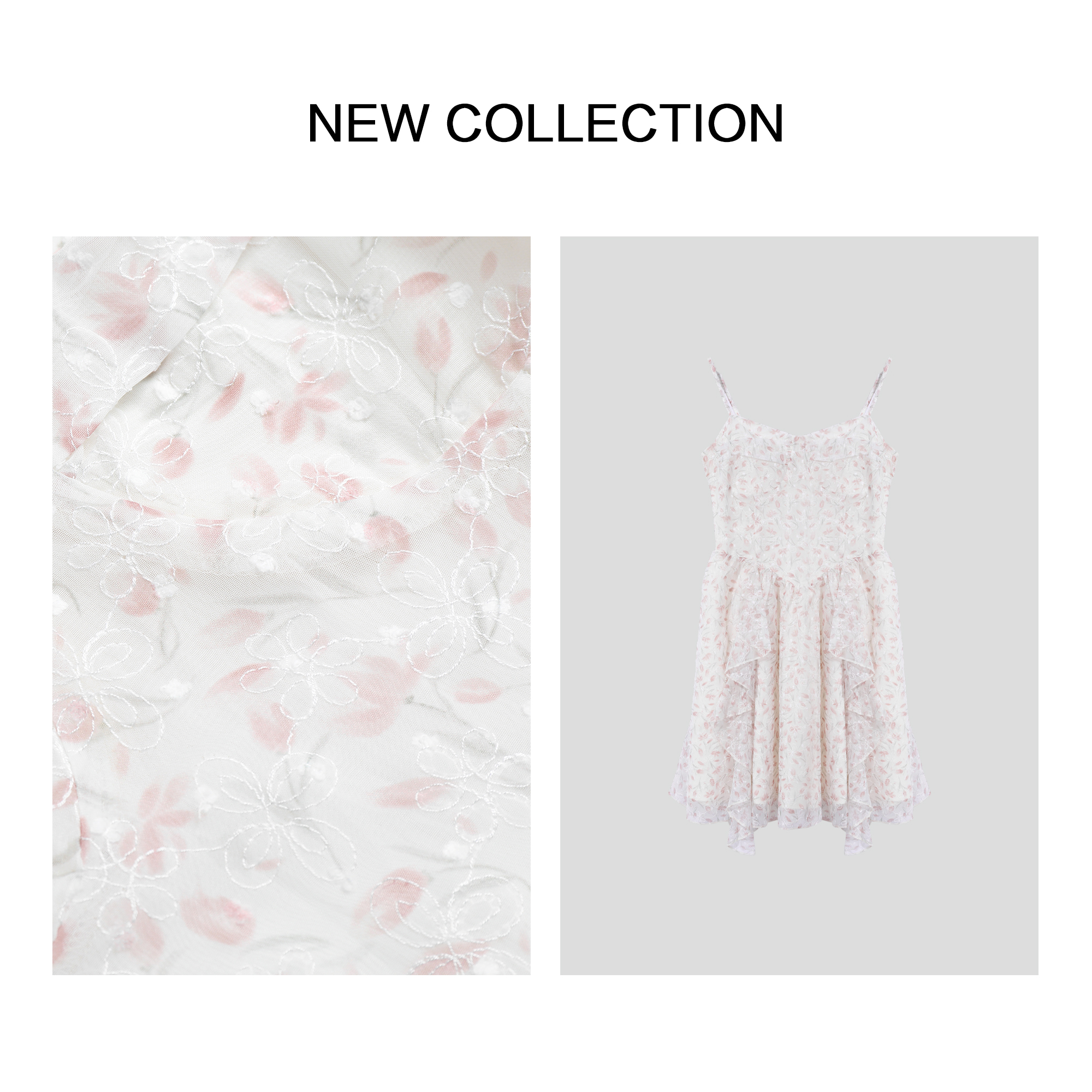 【品牌福利】L3F38012A 女士夏季新款甜美吊带连衣裙