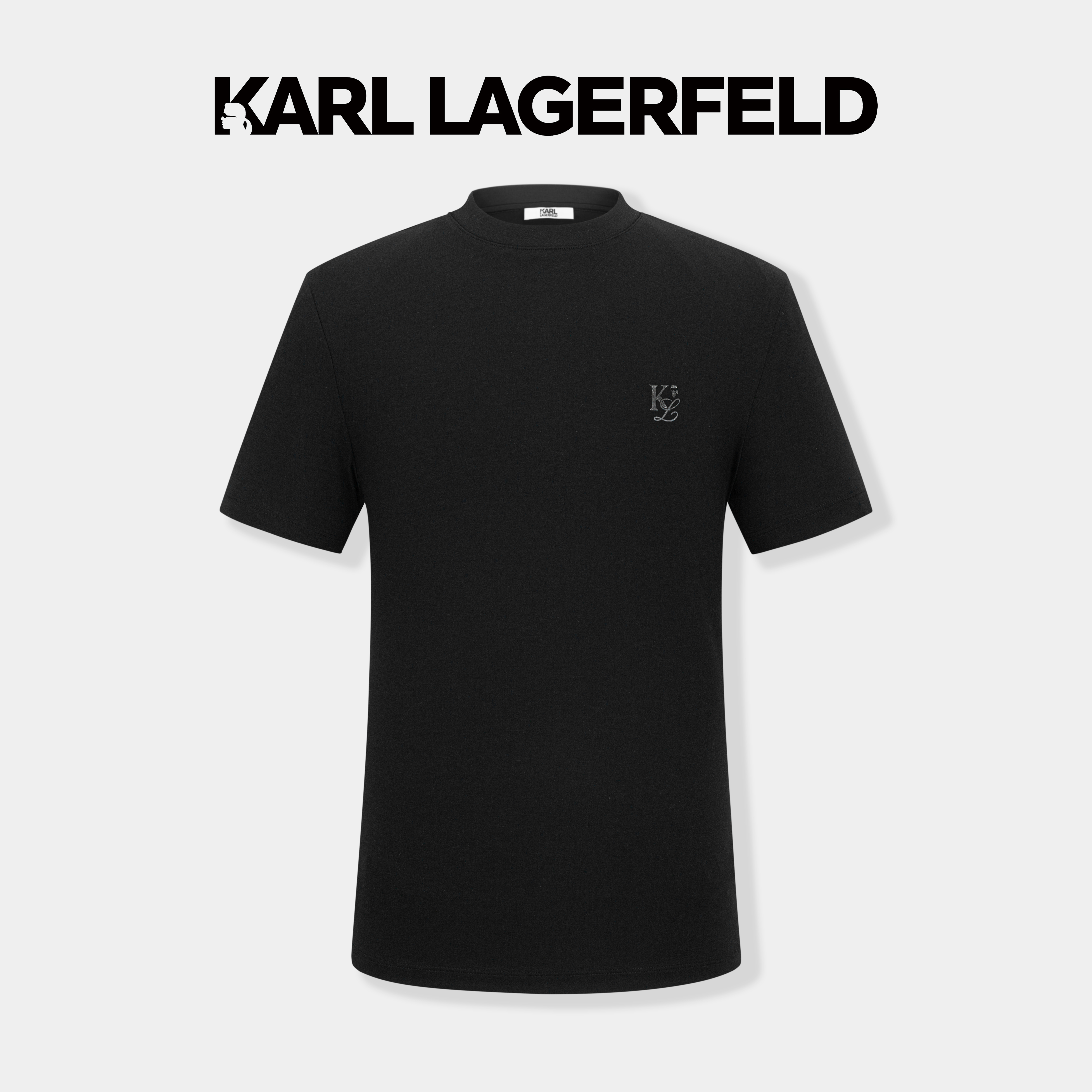 【卡尔男装】KARL LAGERFELD/刺绣印花舒适休闲夏季T恤1K1F30602196