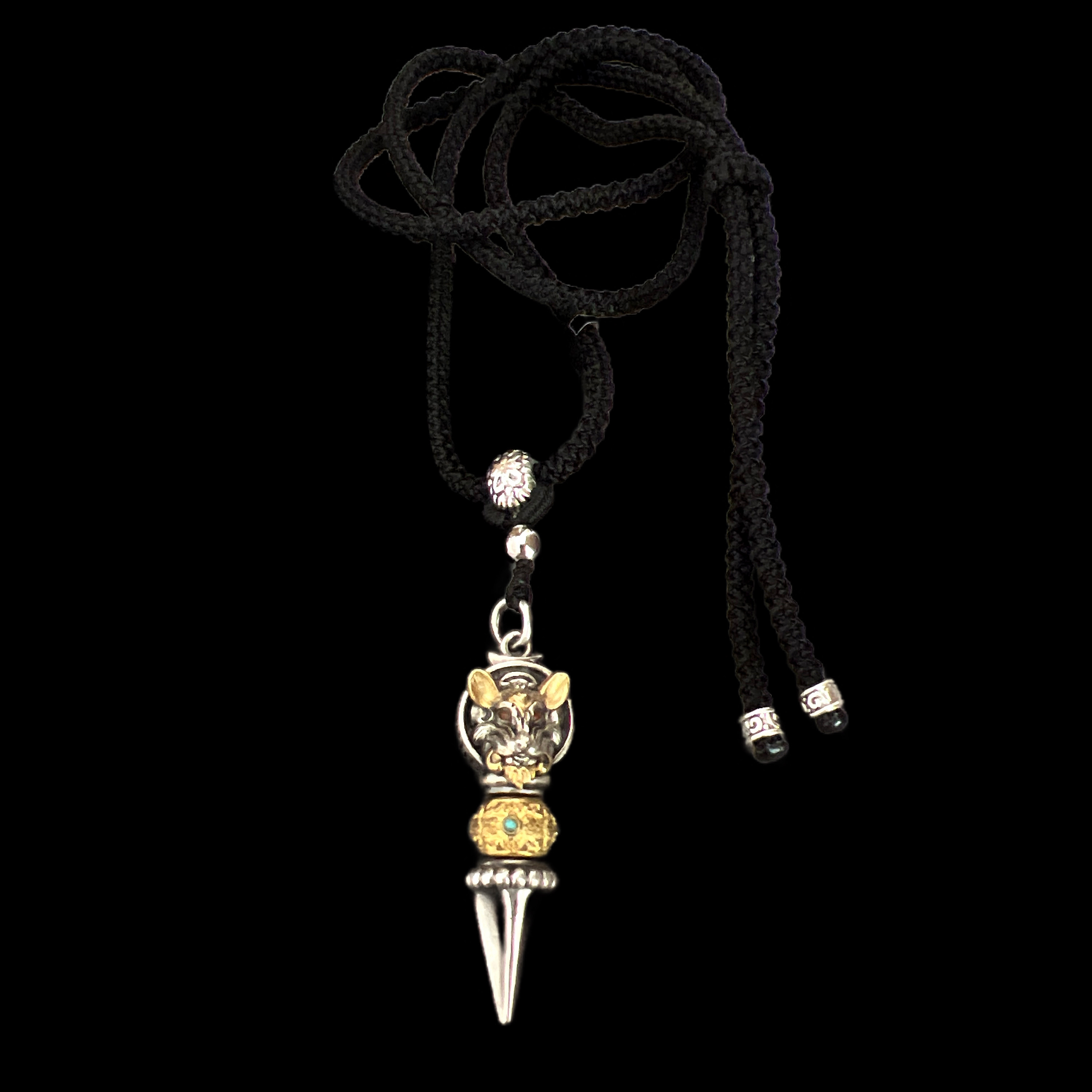 吊坠925银 V6849银吊坠（生肖鼠）孤品、