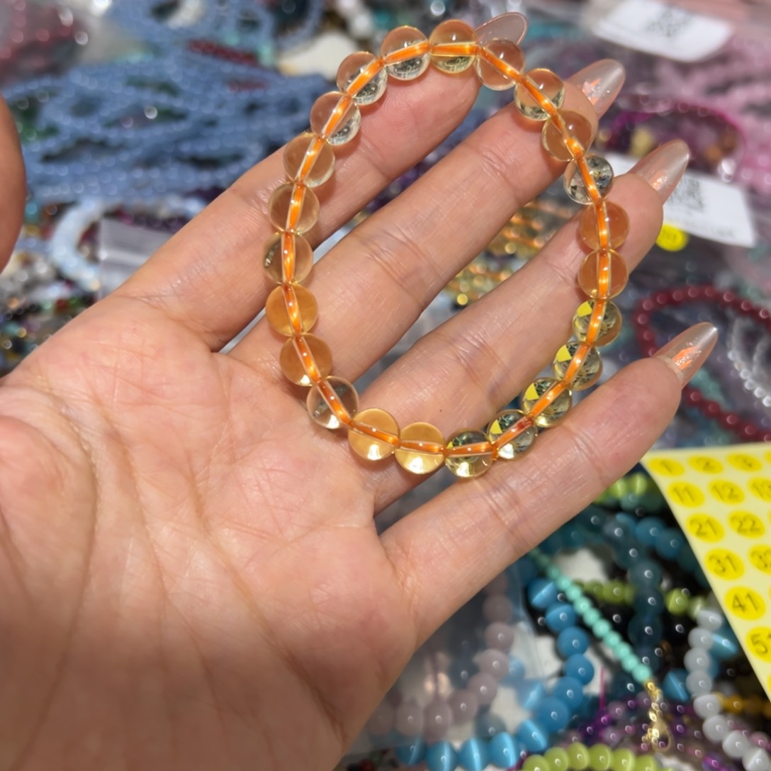 水晶手链未镶嵌巴西黄8