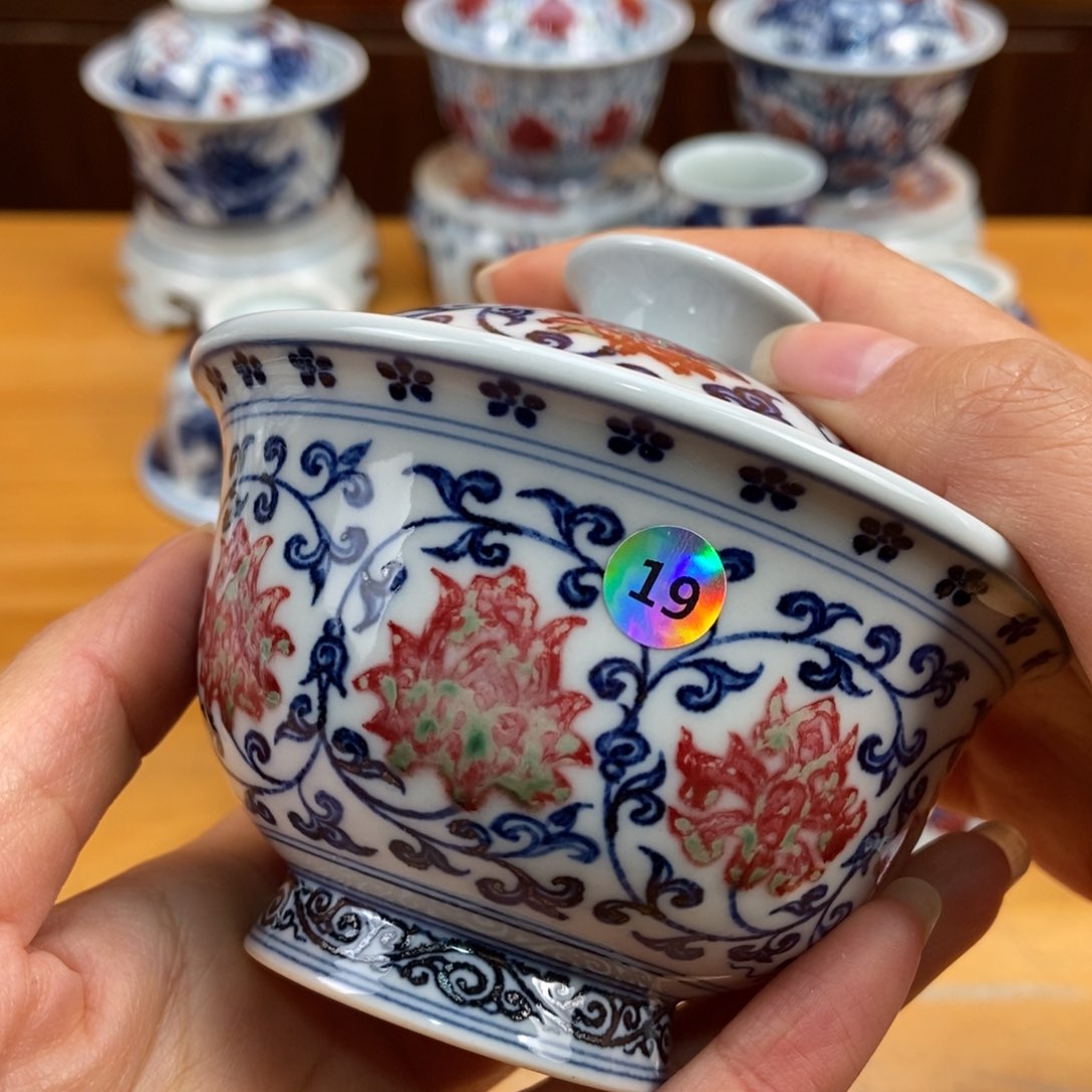 手绘现代茶具非古董