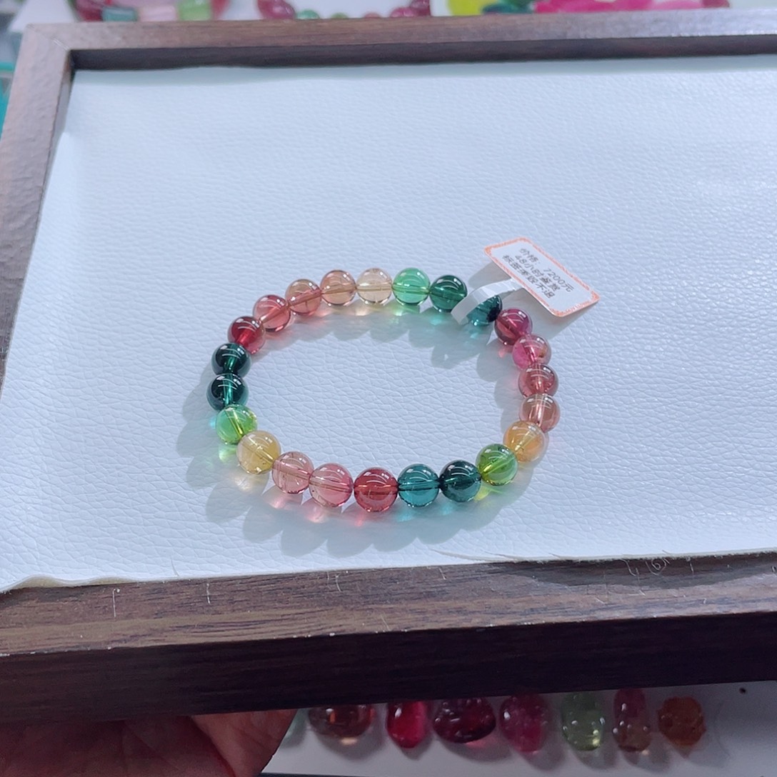 手链碧玺未镶嵌8mm左右