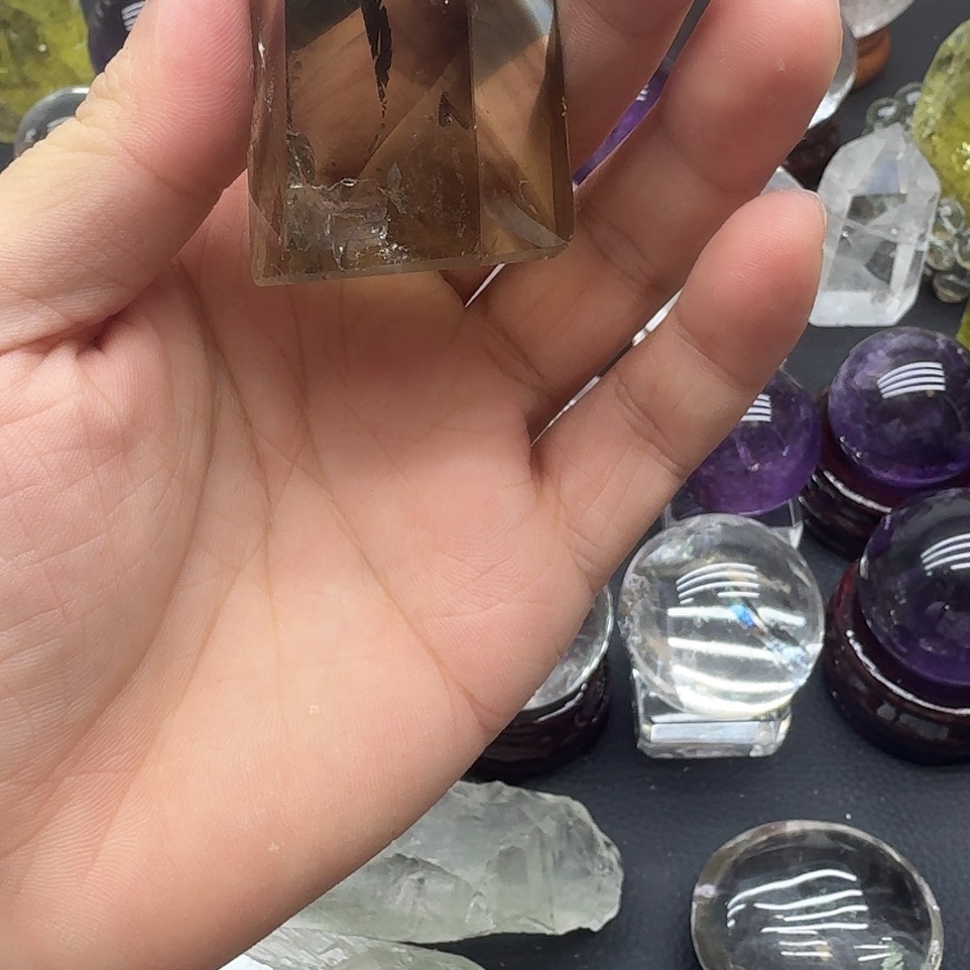 银S925镶嵌珠宝半成品黄晶