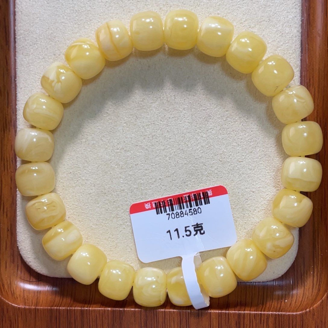 琥珀手链未镶嵌蜜蜡