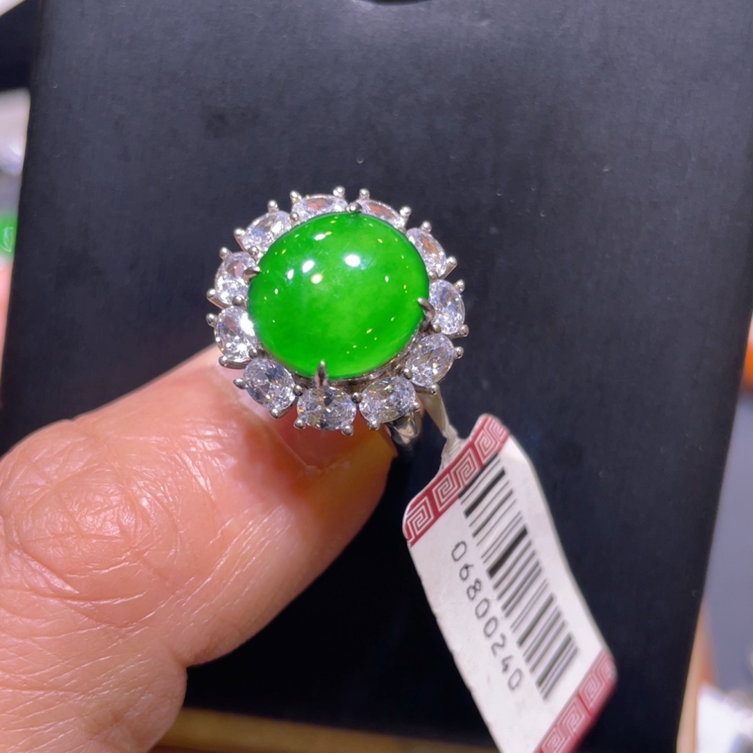 翡翠银S925镶嵌颈饰