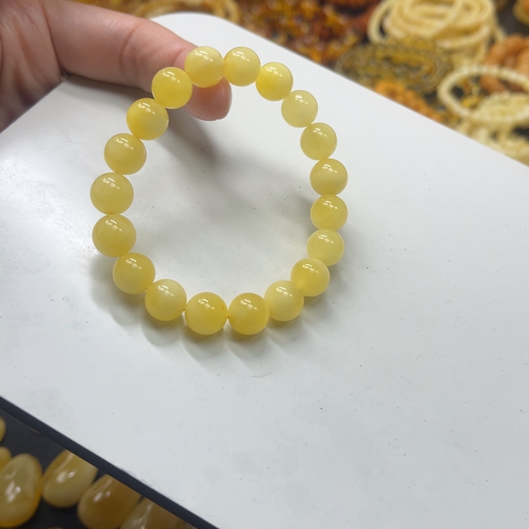 琥珀未镶嵌手串蜜蜡手串