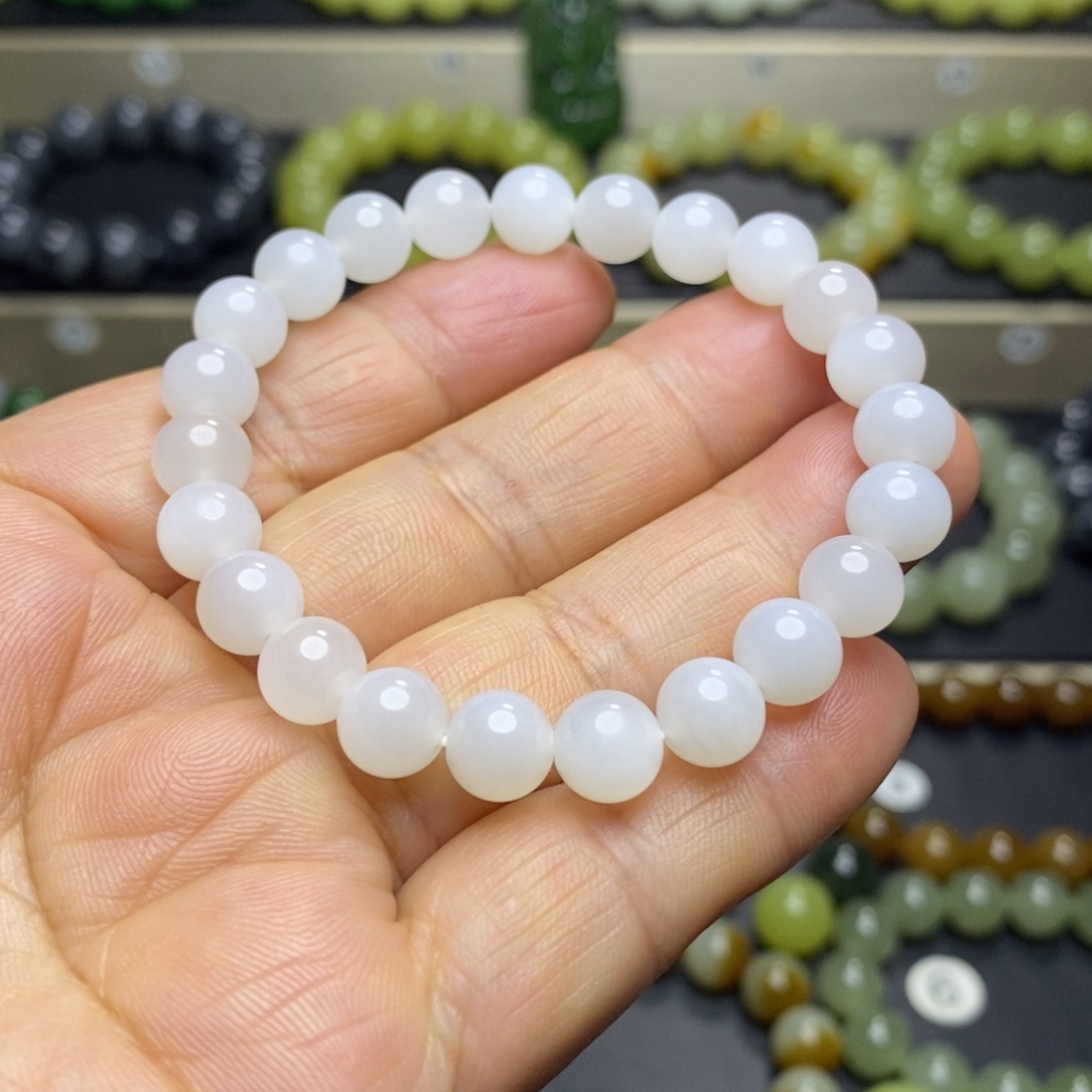 和田玉未镶嵌手串