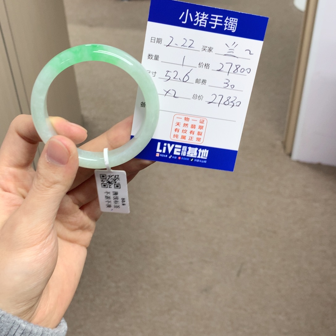 翡翠手镯未镶嵌兰