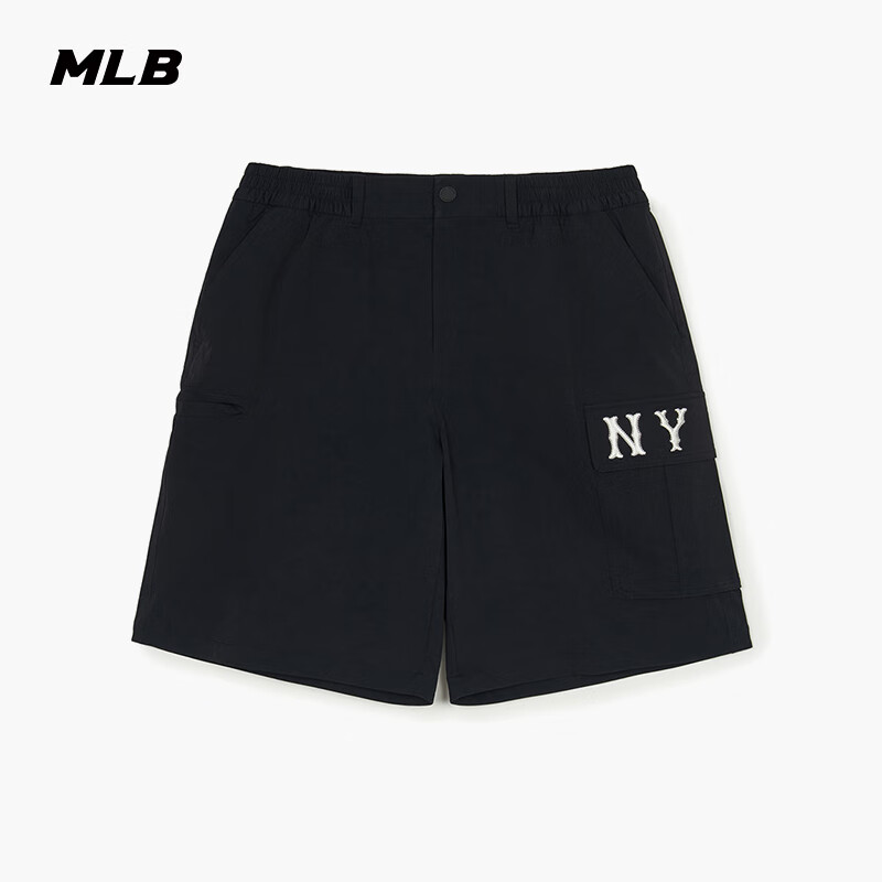 MLB官方张凌赫同款男女百搭潮流休闲凉感梭织短裤25新款3ASMB0553
