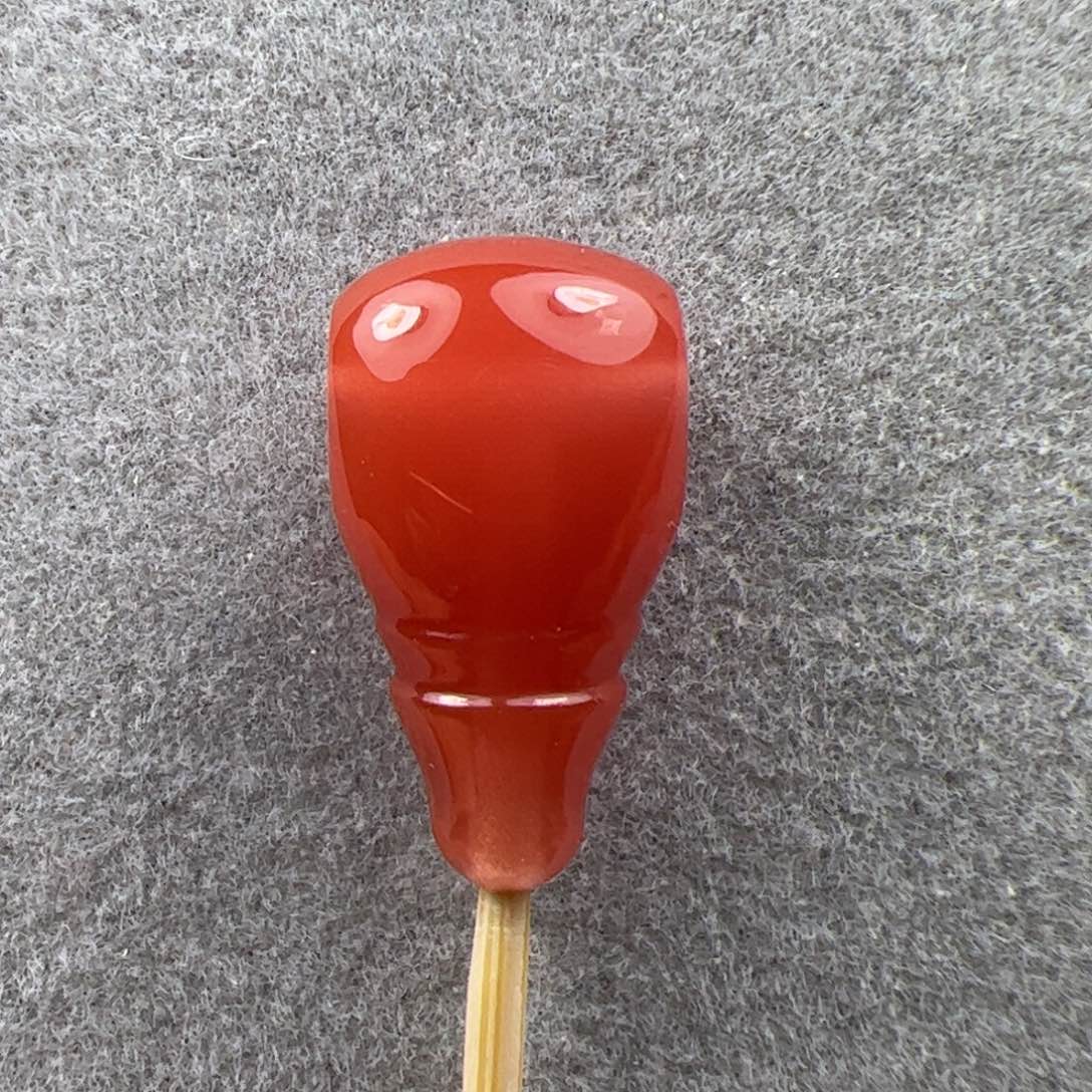 未镶嵌三通南红玛瑙