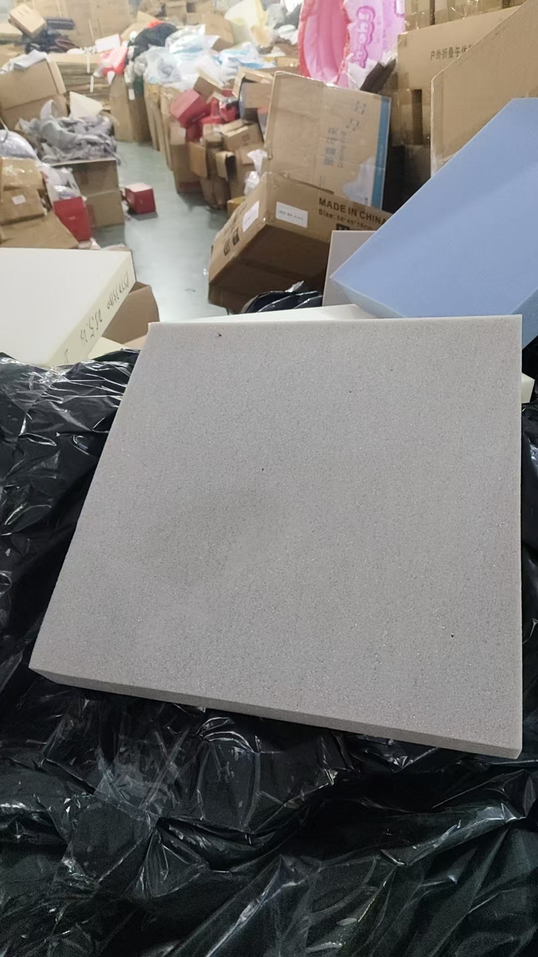 瑕疵污渍多色小正方形记忆棉坐垫发1