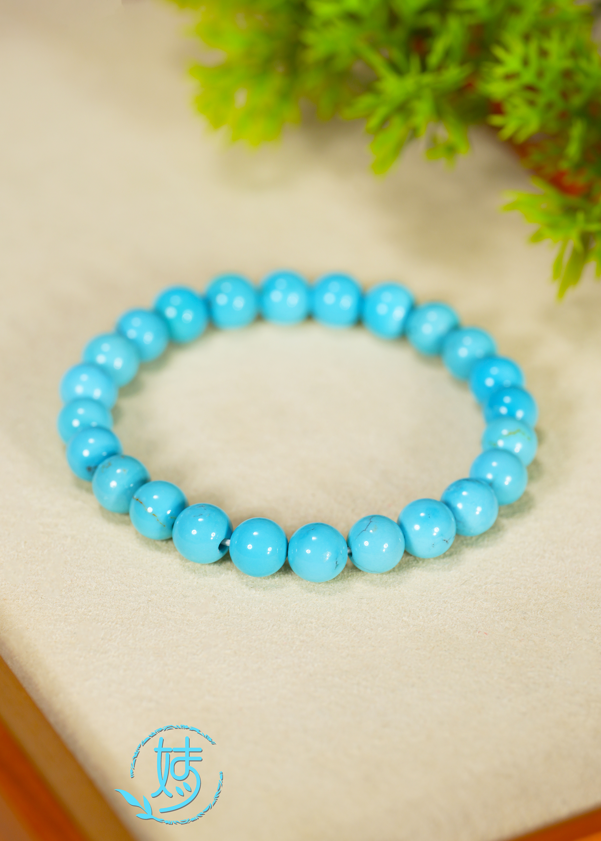 【婧婧精选】臻品 · 高瓷原矿绿松石圆珠手串 ≈7mm+多样性发