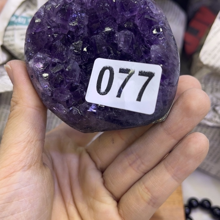 紫晶水晶摆件未镶嵌