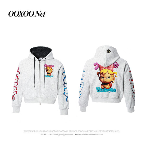 OOXOO｜JT连帽开衫长袖秋冬宽松潮酷休闲款60563