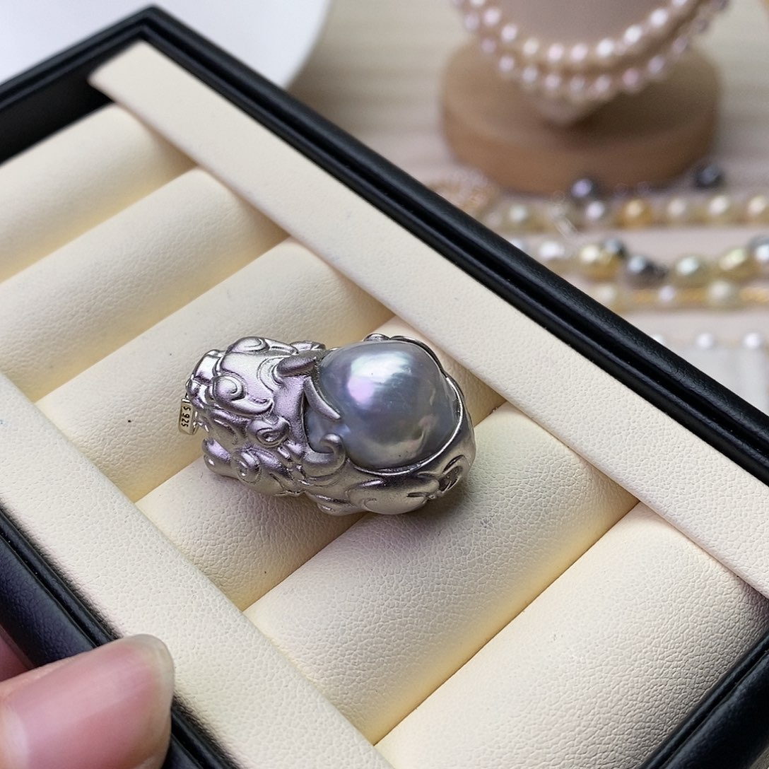 海水珍珠颈饰银S925镶嵌