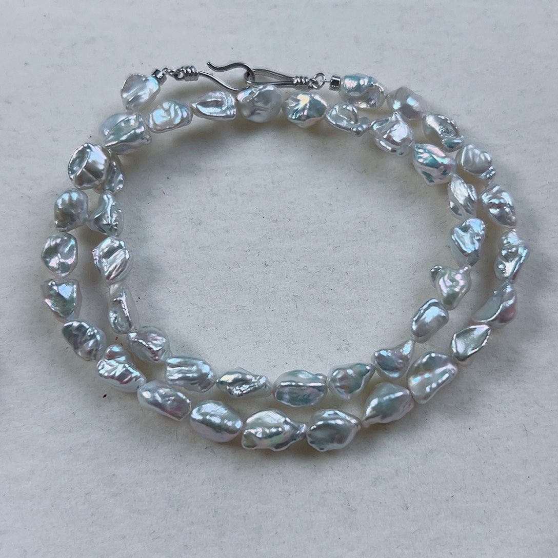 董***萍项链银S925镶嵌淡水珍珠