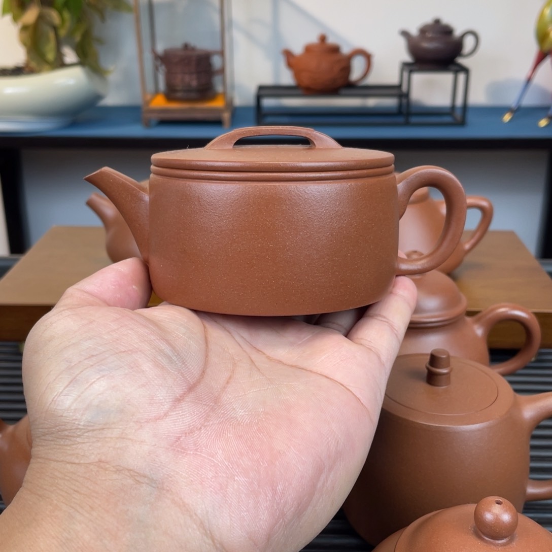紫砂茶壶台西紫泥汉瓦230cc