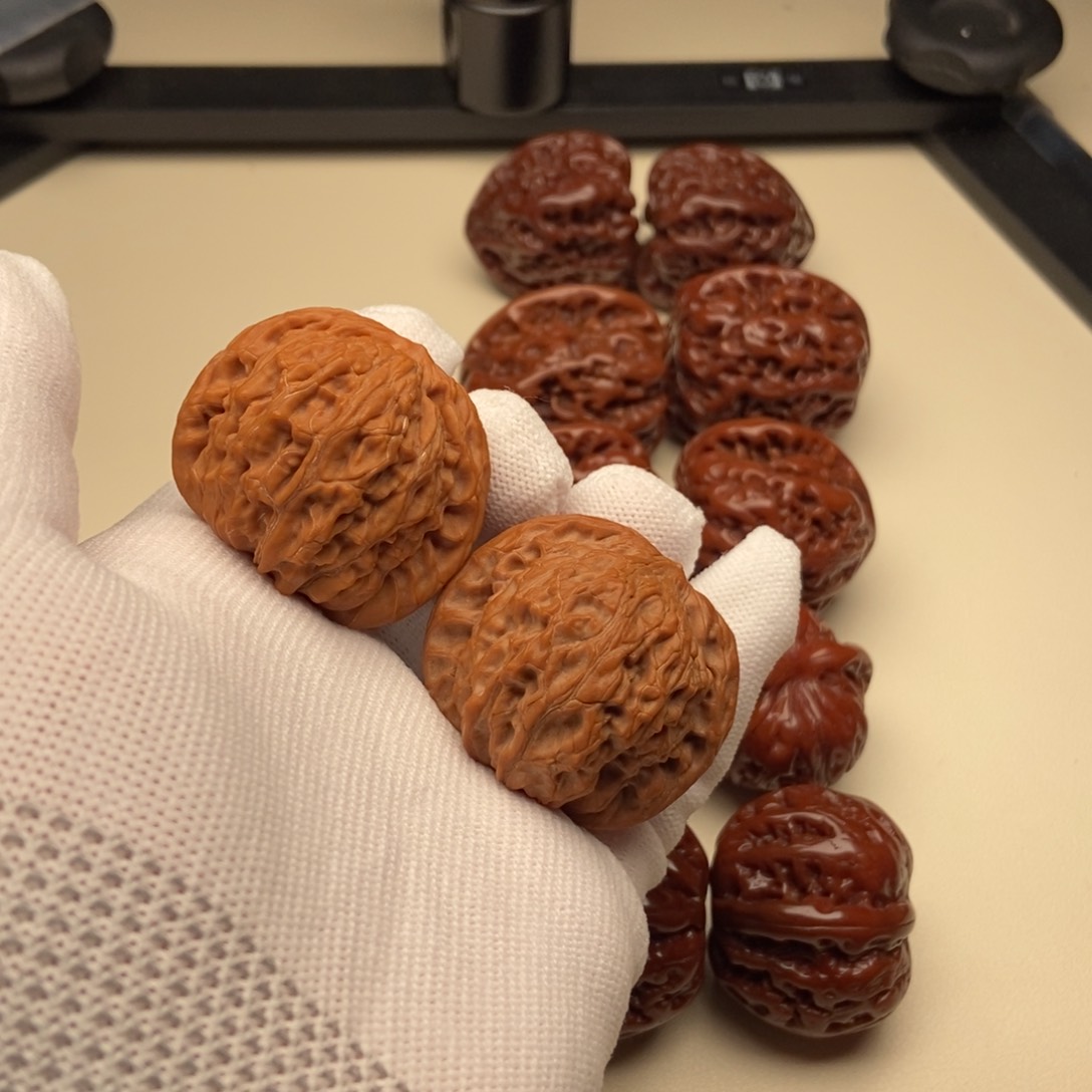 文玩核桃把件磨盘