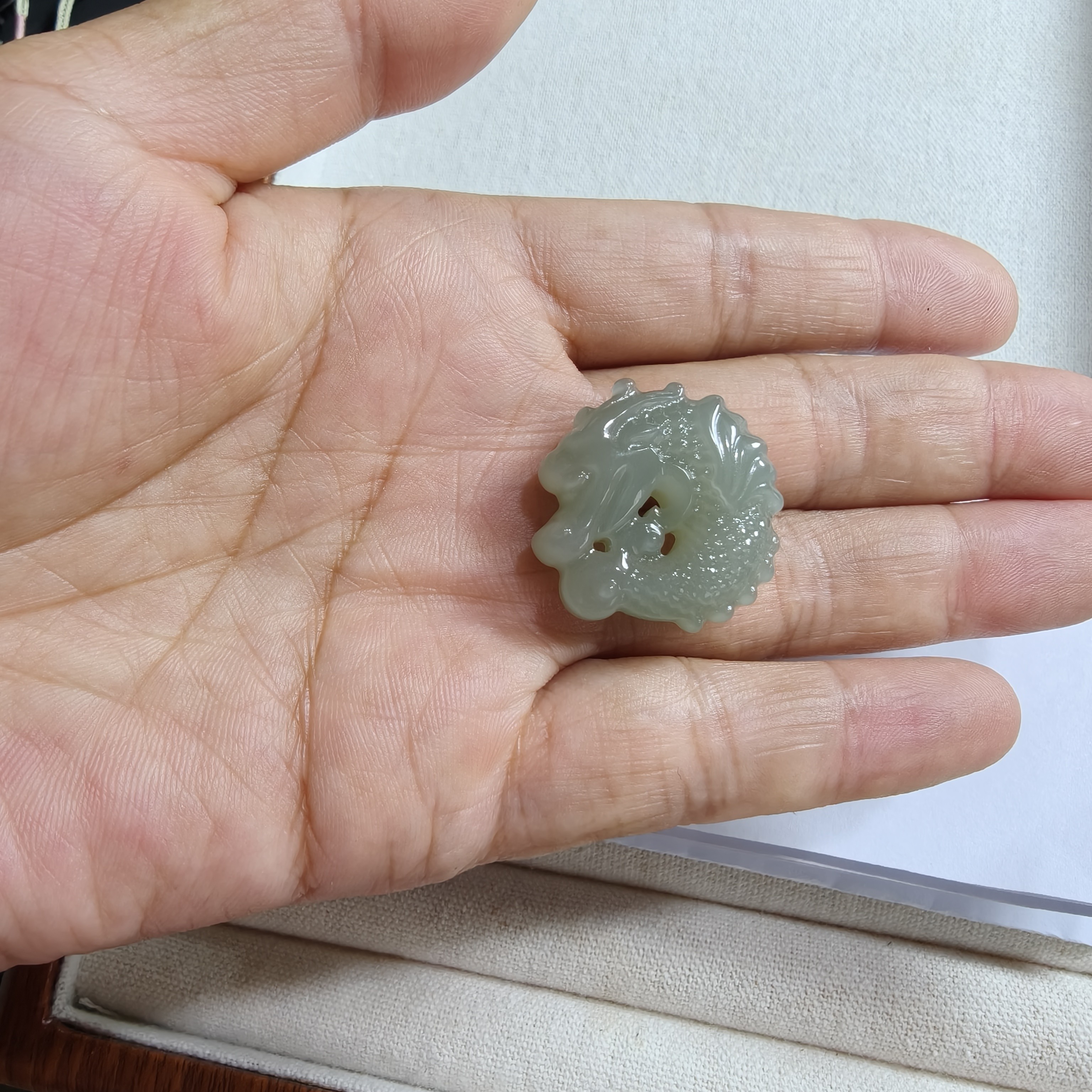 和田玉鱼化龙挂件精美款尺寸多样性发货（拍一发一）