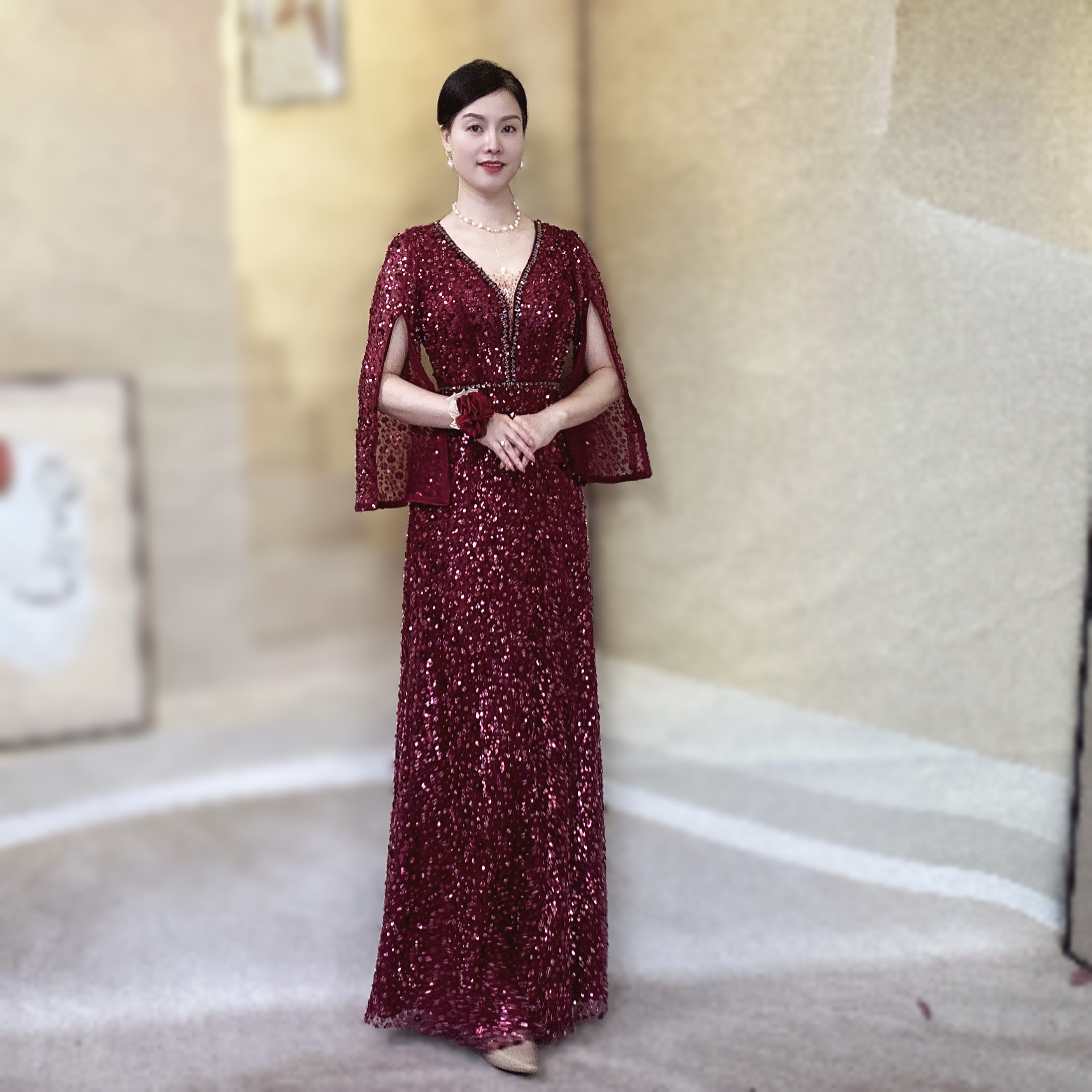 喜妃琳高端定制 0059 喜婆婆喜妈妈婚宴礼服 贵气高级轻奢高雅 