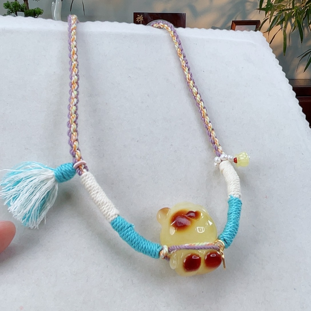 蜜蜡颈饰未镶嵌蜜蜡