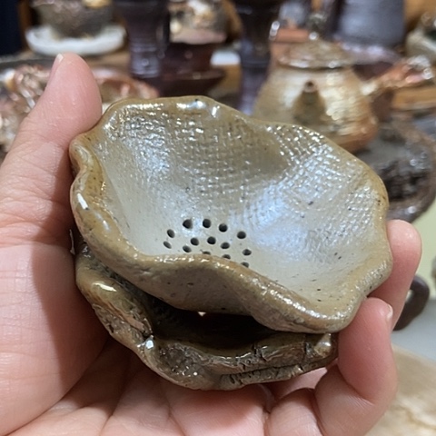 杯茶漏 柴烧裸烧手作品