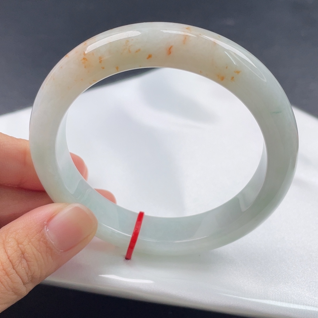 翡翠未镶嵌手镯57正圈