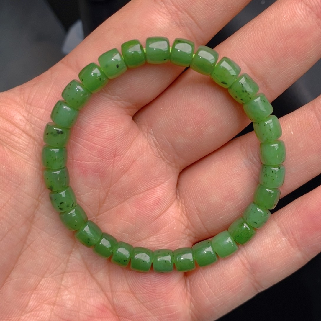 和田玉（碧玉）手链未镶嵌