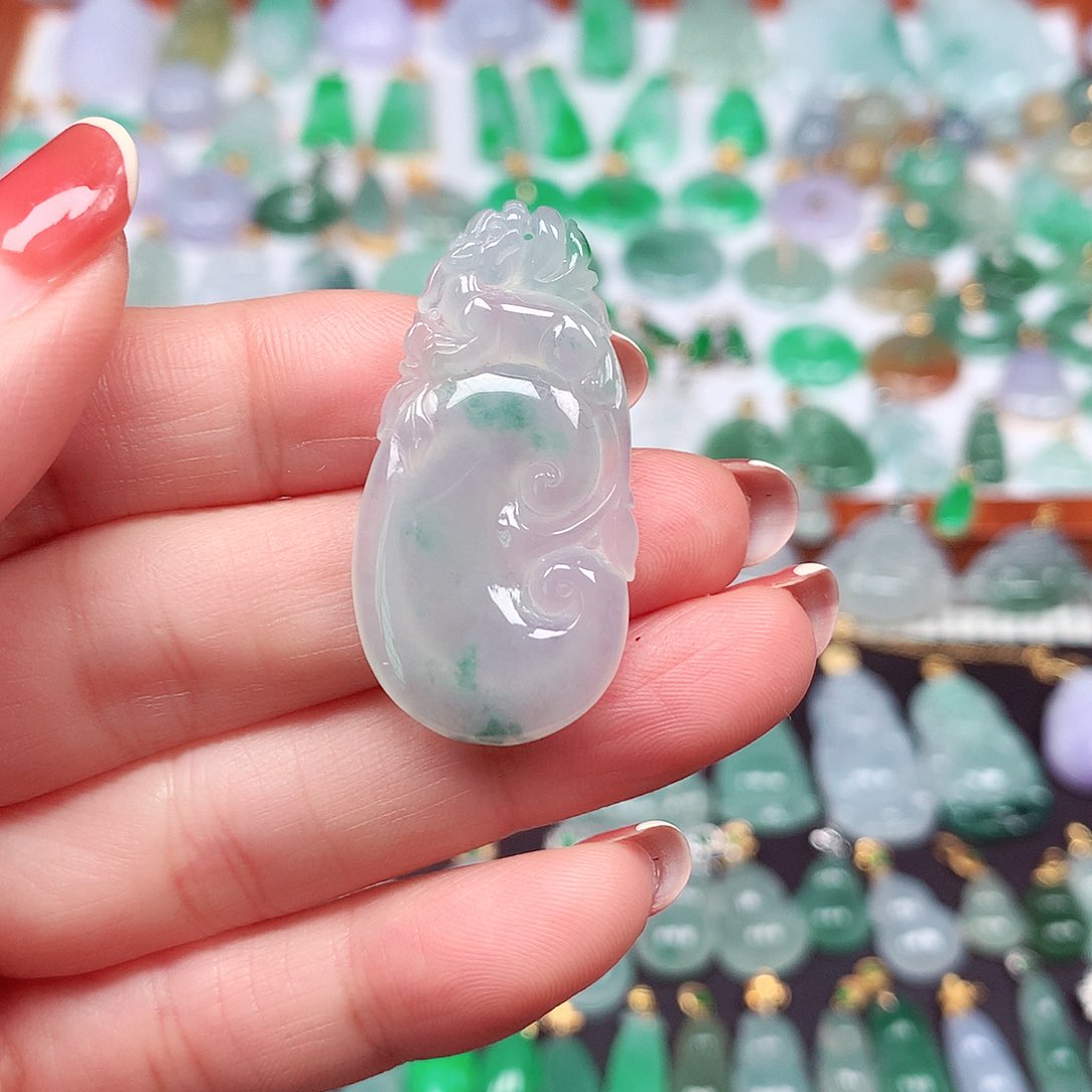 翡翠颈饰未镶嵌天然翡翠A货