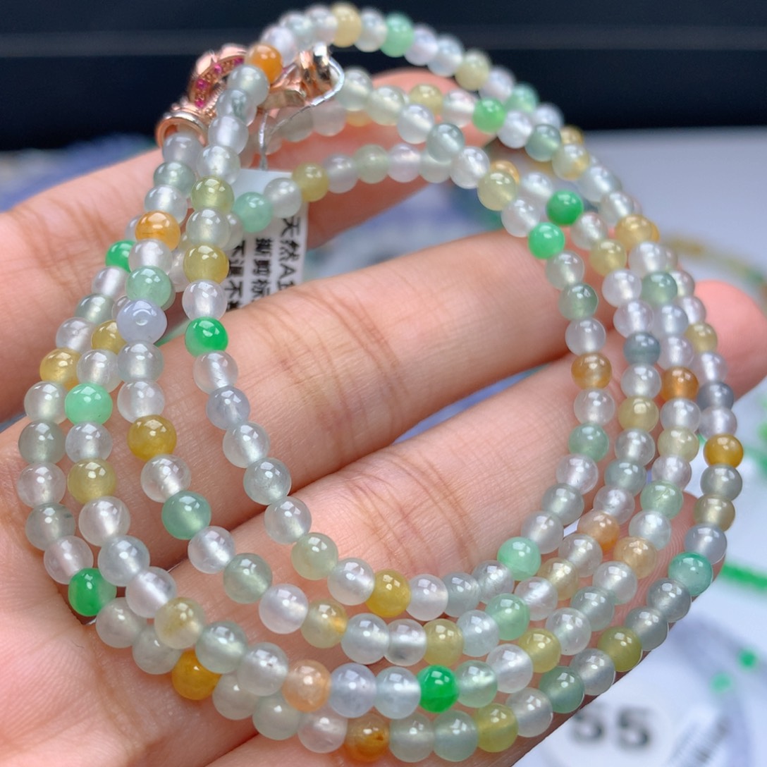 翡翠手链未镶嵌卡