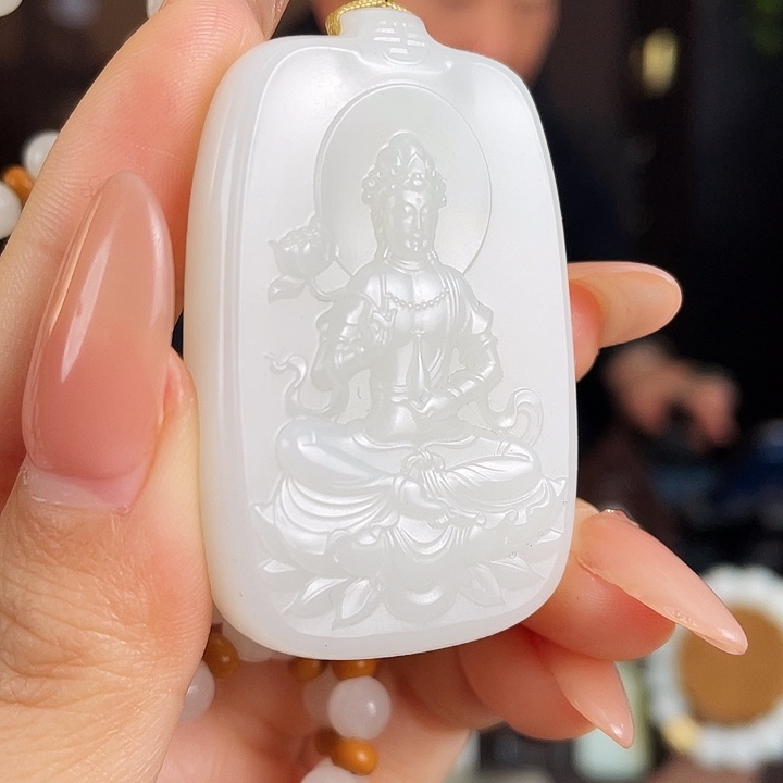 和田玉未镶嵌颈饰定制发货