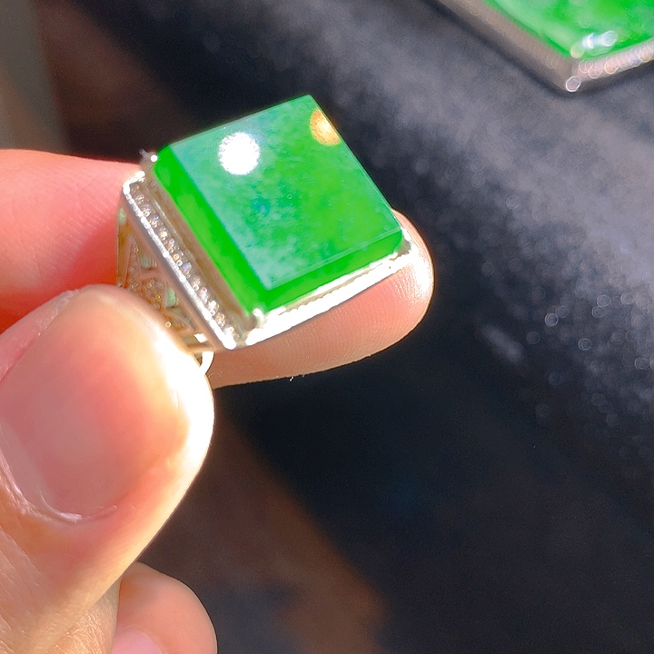 【闪购商品】翡翠颈饰银S925镶嵌翡翠