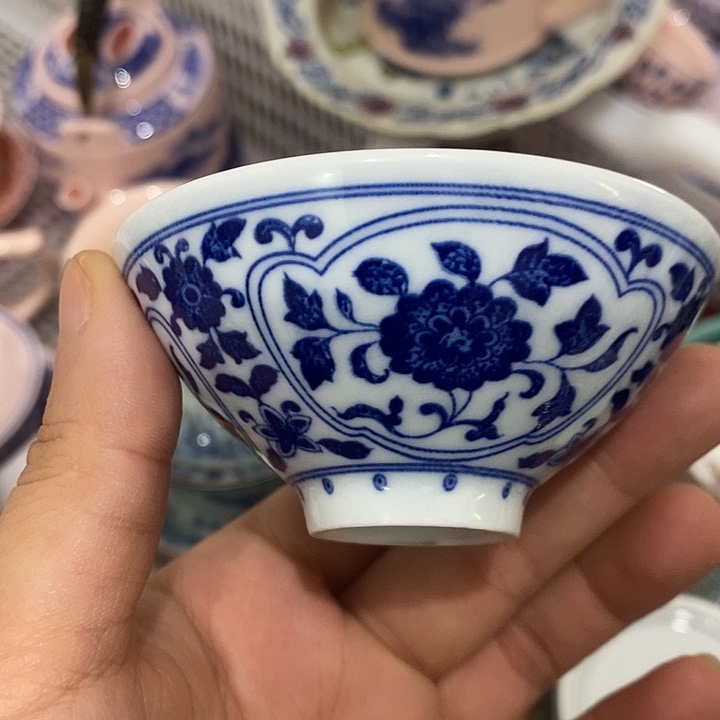 摆件陶景德镇陶瓷主人杯13566