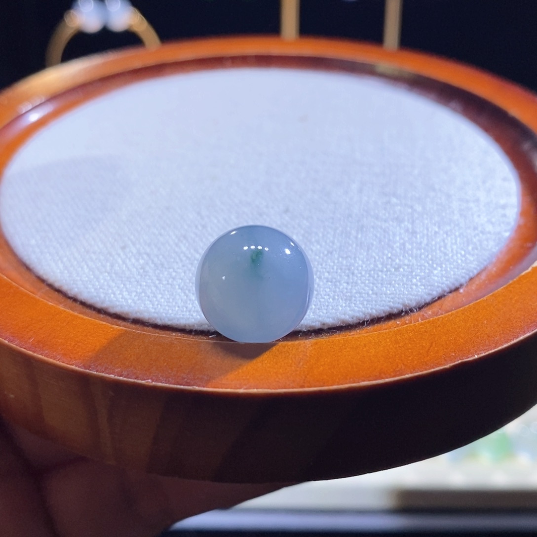 翡翠未镶嵌吊坠(不含链)翡翠满蓝紫珠卡14
