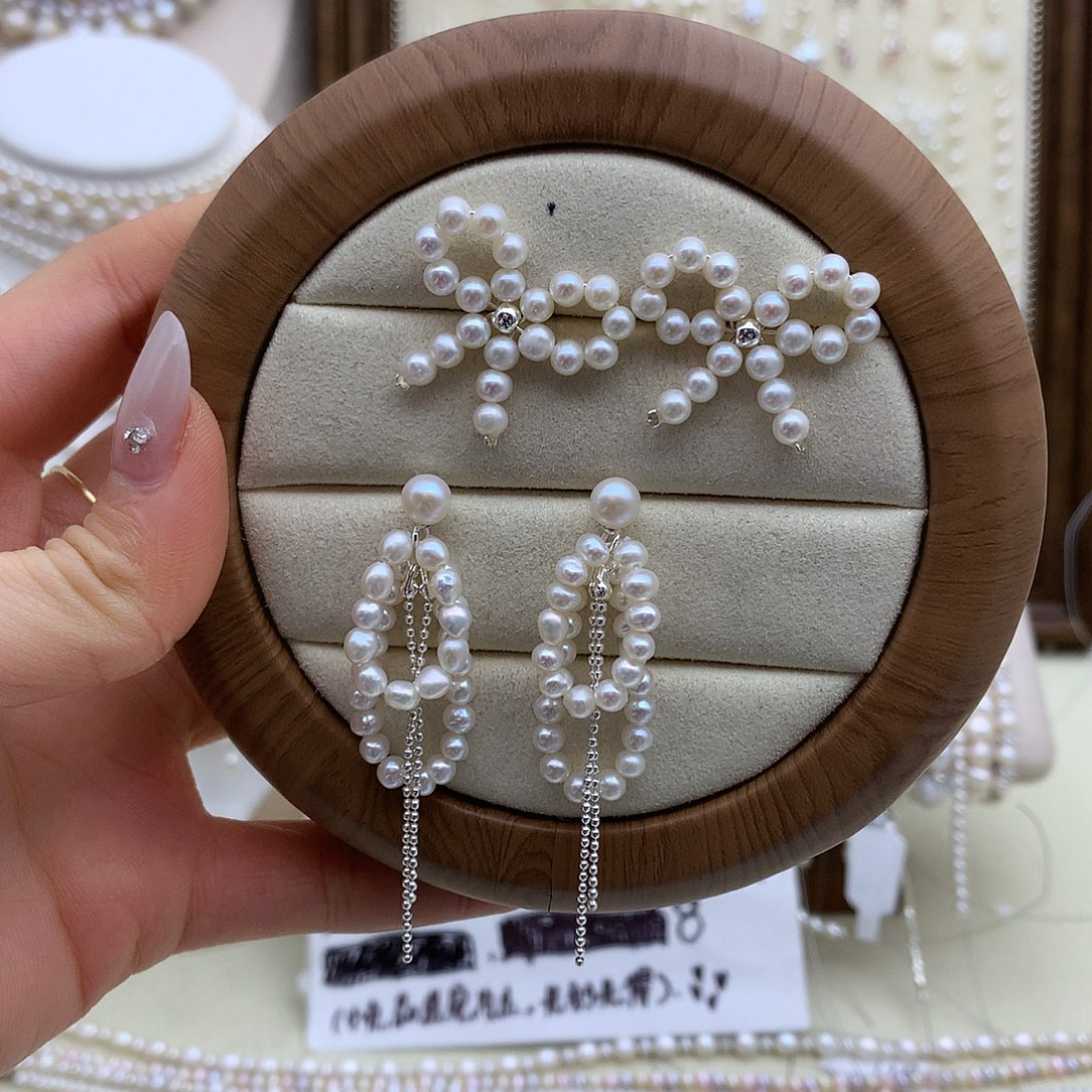 银S925镶嵌淡水珍珠颈饰