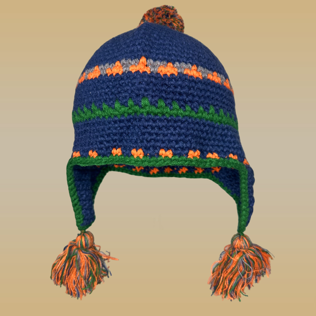 （编号201-300）针织帽帽子秋冬女彩色护耳毛线帽个性蓝色拼色保暖