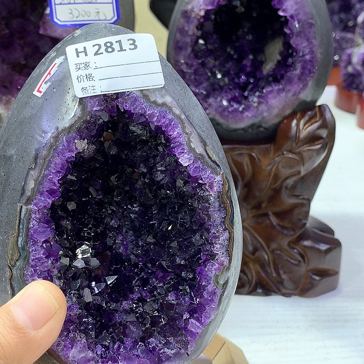 紫晶摆件未镶嵌东****总摆件2813