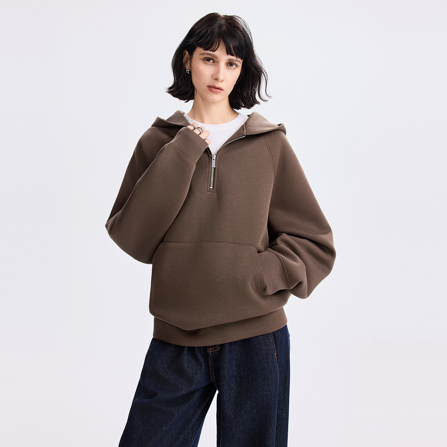 初棉10.3【告白气球25升级版】加厚五明治空气层卫衣连帽366608013