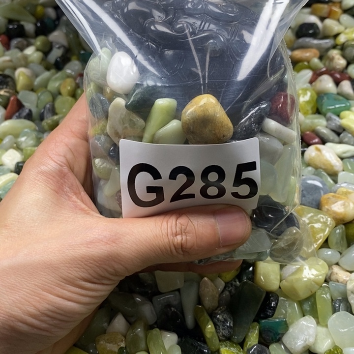 蛇纹石玉鱼缸石未镶嵌