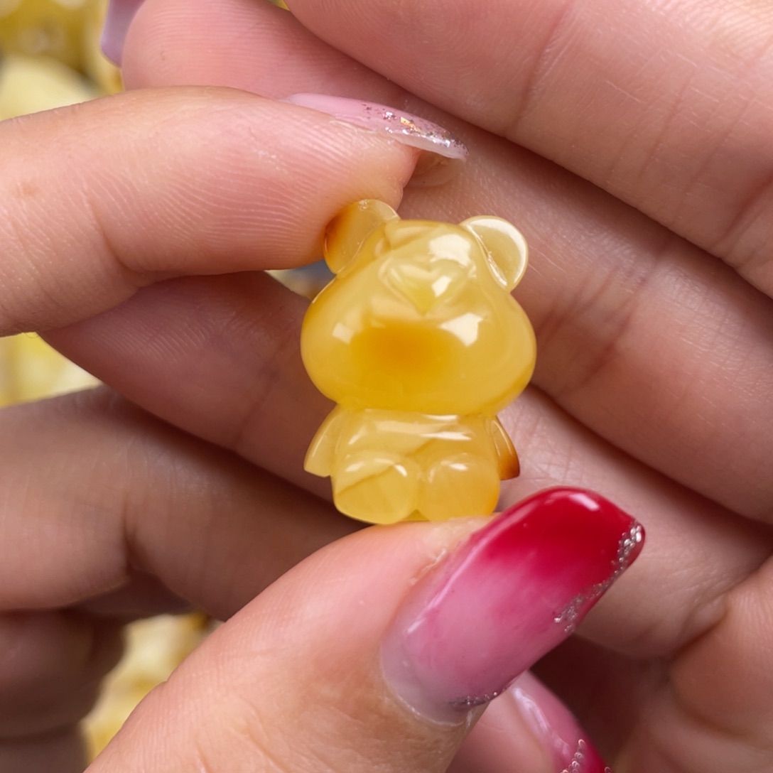 琥珀裸石未镶嵌蜜蜡