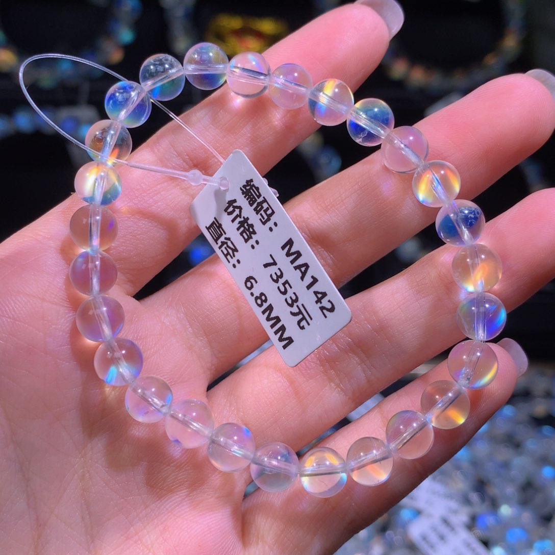 月光石手链未镶嵌MA142#6.8mm