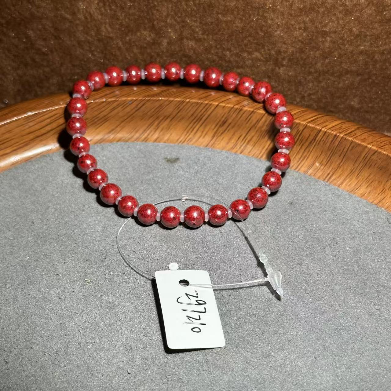 天然辰砂【张老斯珠宝】天然朱砂手串zg7210